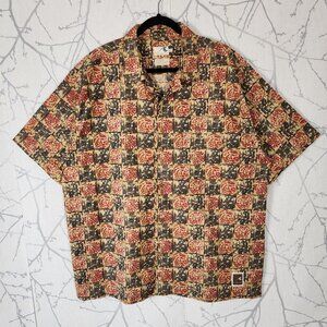Tsunami Artsy Tribal Print 100% Cotton Camp Shirt